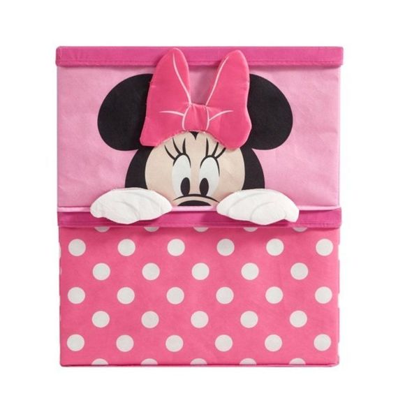 🆕NWT Minnie Mouse Stackable Figural Kids Storage Boxes